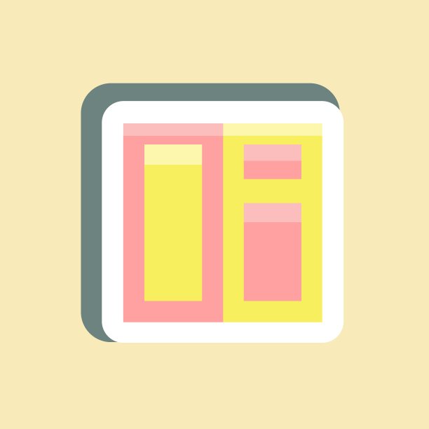 标签窗口。适合建筑标志。简单的设计可编辑。设计模板向量。简单的说明图片下载