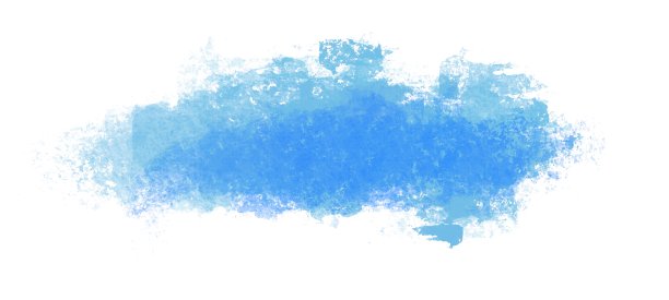 蓝色框架在白色背景绘画笔触图片下载