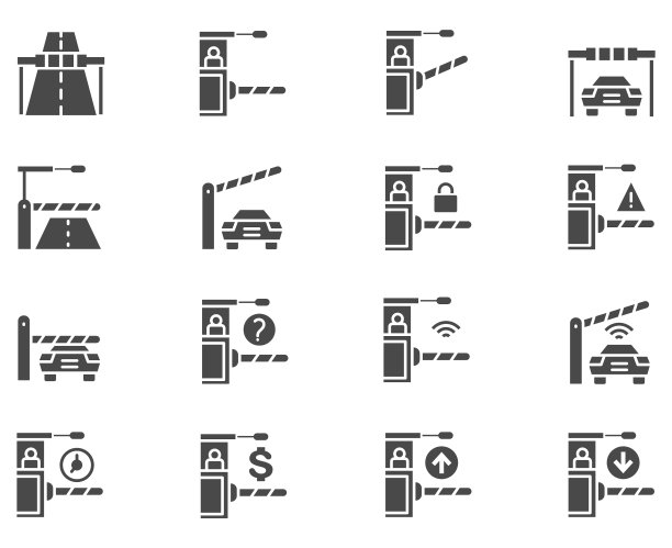 收费公路向量集图片下载