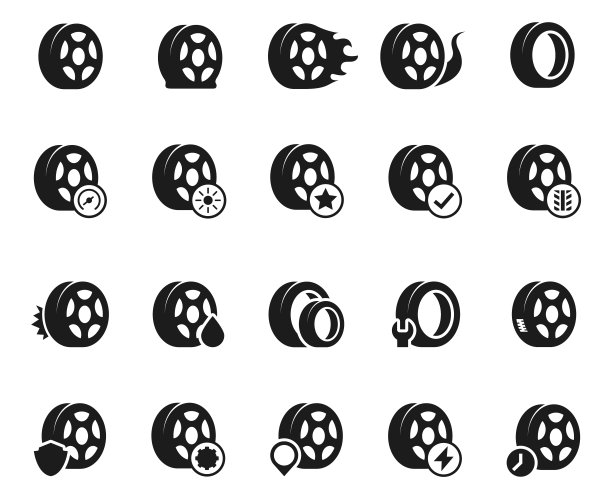 轮胎图标设置图片下载