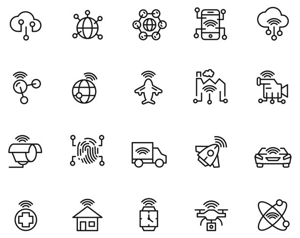 物联网图标集图片下载