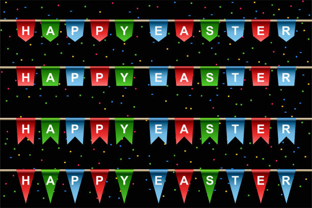 复活节快乐横幅图片下载