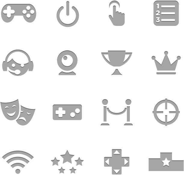 视频游戏图标|凸版印刷系列图片下载