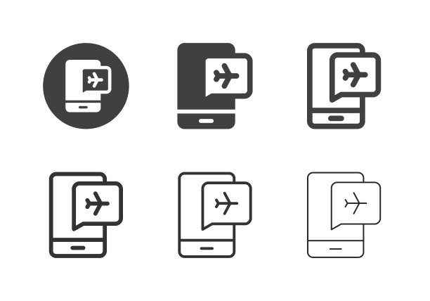航班网上预订图标-多系列图片下载