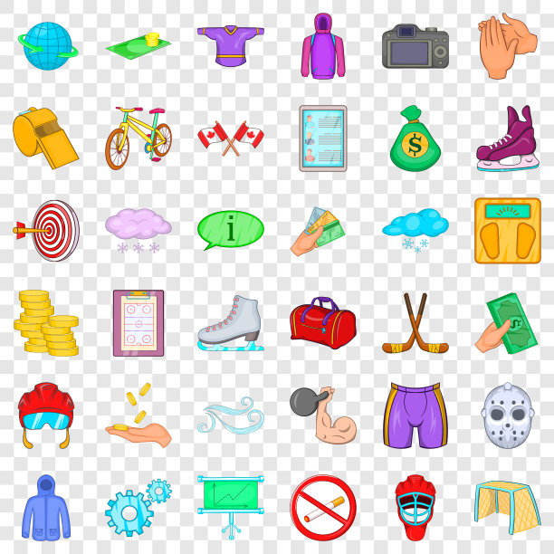 统一图标设置卡通风格图片下载