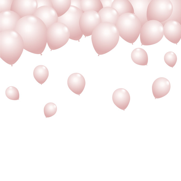 采购产品生日卡，聚会邀请卡，横幅，框架，彩色气球图片下载