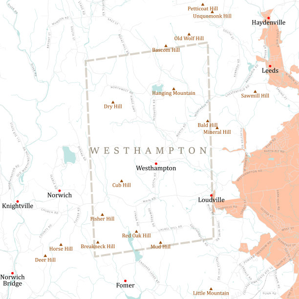 马汉普郡威斯汉普顿矢量路线图图片下载