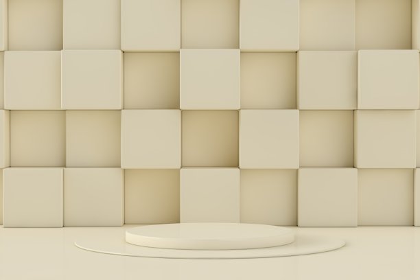 现代3D抽象背景平台的产品展示图片下载