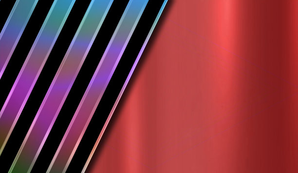 粉红色的背景与彩色的对角线。图片下载