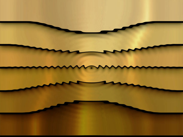 抽象的曲线线条图案豪华风格上的金色渐变背景和纹理。模板为您美丽的背景。图片下载