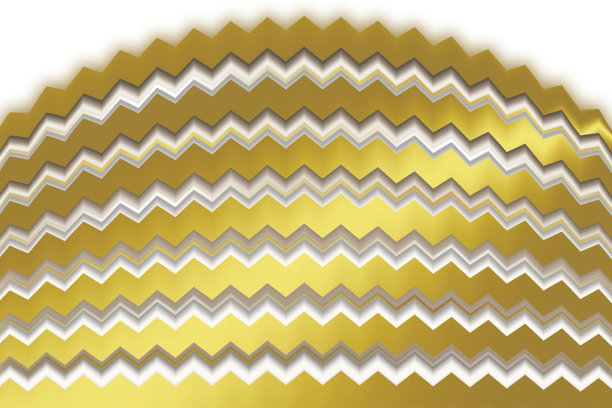 白色背景上的金色之字形图片下载