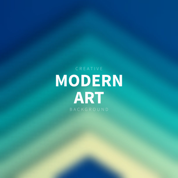 蓝色抽象背景与模糊的几何形状图片下载