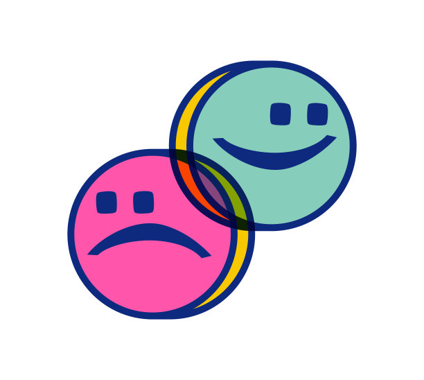 表情有快乐和悲伤，也有愤怒图片下载