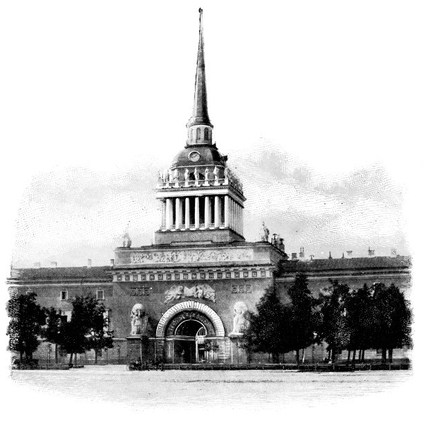 位于俄罗斯圣彼得堡的海军部大楼——19世纪的俄罗斯帝国图片下载