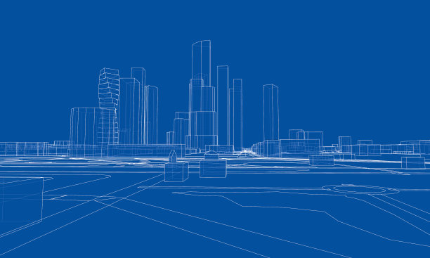 线路建筑及城市道路城镇设计图片下载