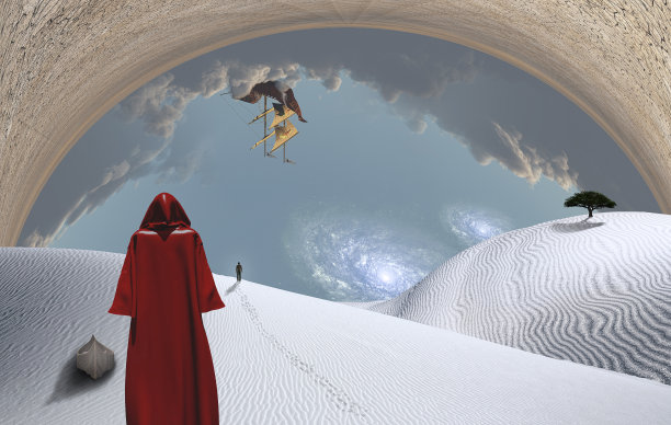 披着斗篷的朝圣者形象图片下载