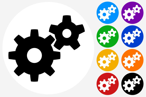 旋转的齿轮图标图片下载