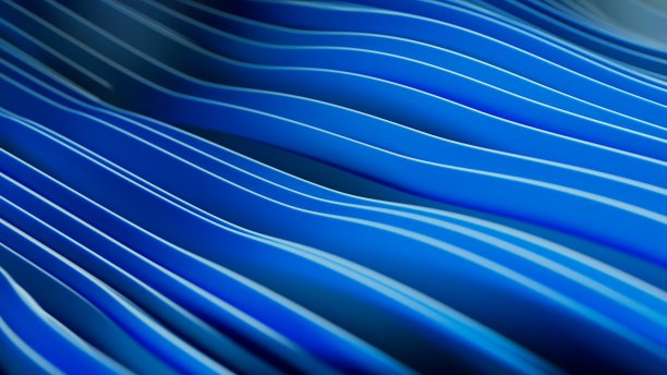 数字化转型抽象流动的波浪彩色线条增长领导力图片下载