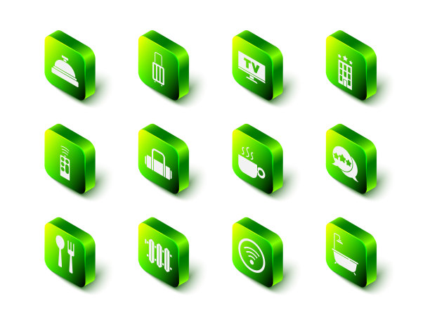 设手提箱智能电视五星级酒店大厦图片下载