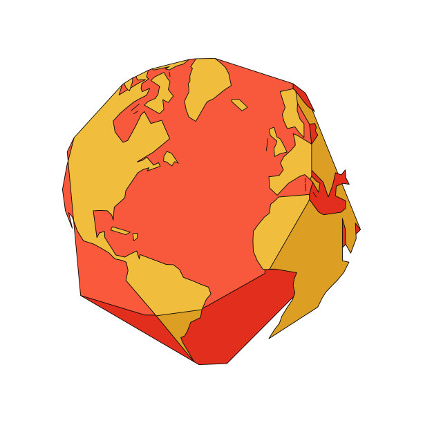 地球抽象插图图片下载