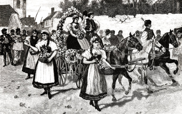 匈牙利玫瑰女王节图片下载