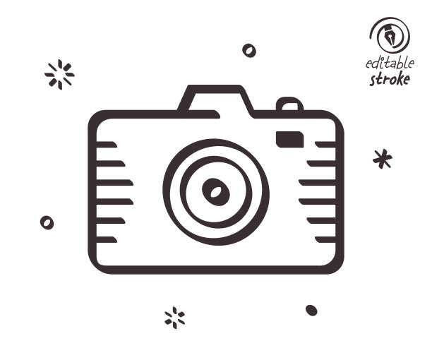 有趣的线条插图相机校准图片下载