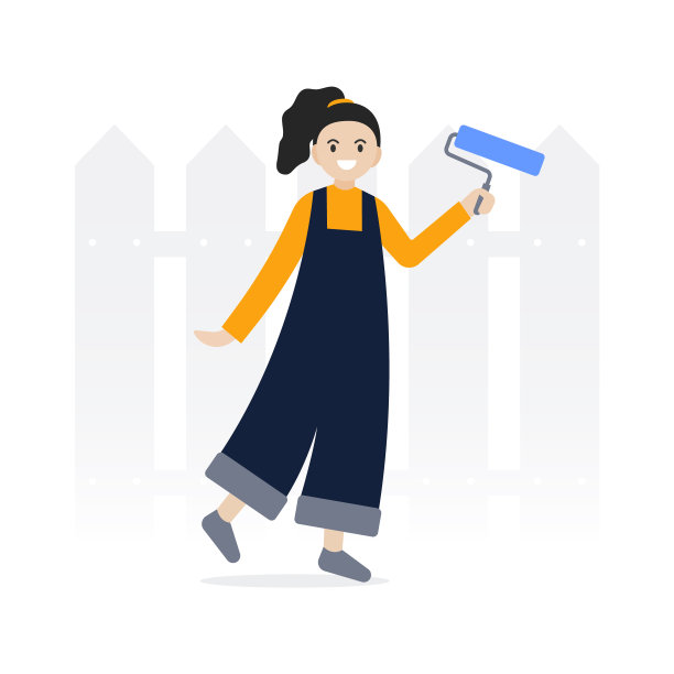 专业画家人物持有绘画工具与平面设计，矢量和插图。图片下载