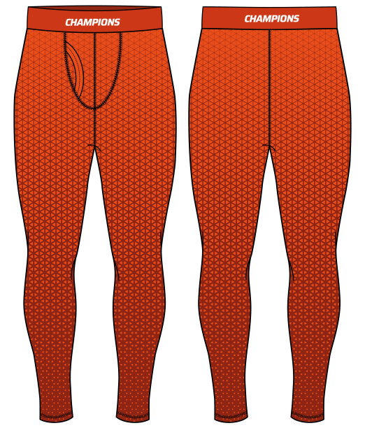 运动基础层紧身衣打底裤设计平面素描矢量插图，压缩运动裤概念与前后视图，裤子慢跑，健身，和跑步穿裤子的设计。图片下载