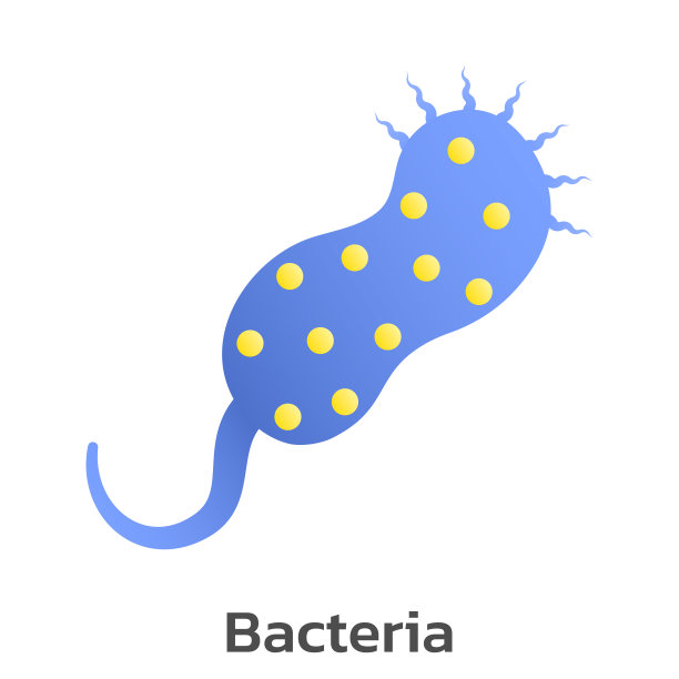 病毒和细菌的卡通载体。图片下载