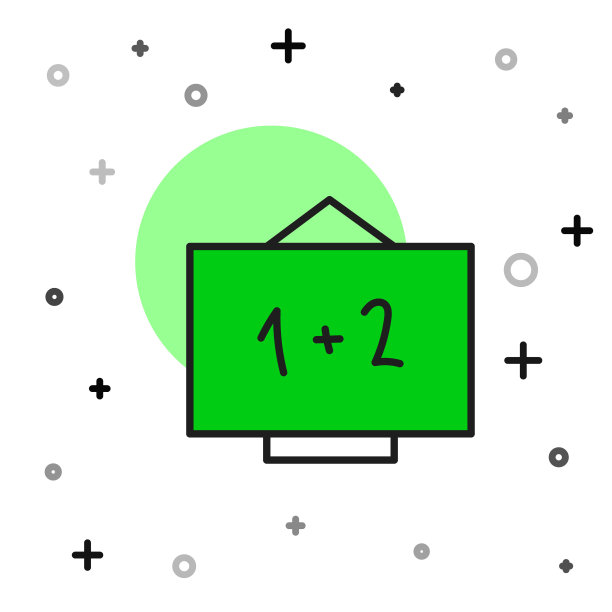 填充轮廓黑板图标隔离在白色背景。黑板标志。向量图片下载