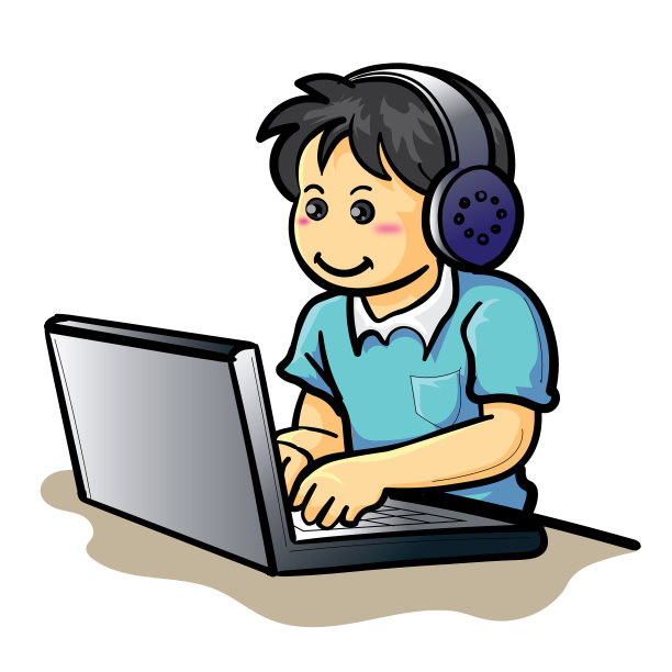 作业笔记本电脑书桌笔记本电脑网上办公业务图片下载