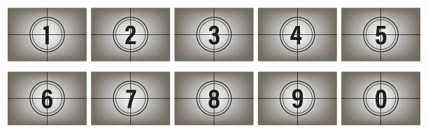 倒计时帧的创意矢量插图。艺术设计。老电影计时器计数器。复古电影。抽象概念图形元素。普遍的领袖。矢量图图片下载