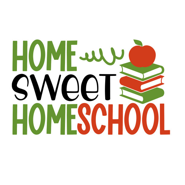 Homeschool svg包刻字。插图矢量海报，背景，明信片，横幅，窗口。图片下载