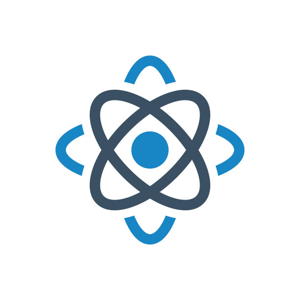 原子分子矢量图标设计图片下载