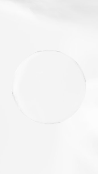 3 d演示。白色背景上的一个透明球体。(垂直)图片下载