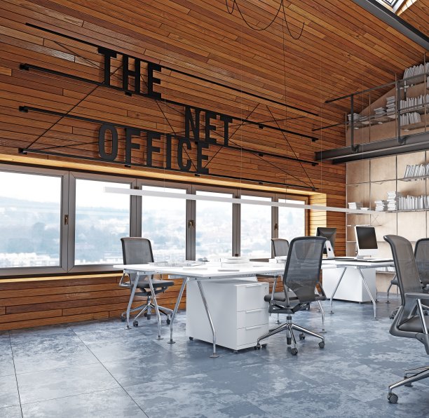 现代阁楼办公室内部图片下载