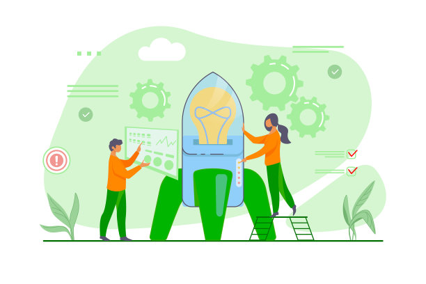 男人设定火箭，女人按下按钮图片下载