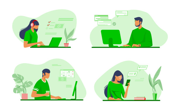 人们使用在线应用程序设置图片下载