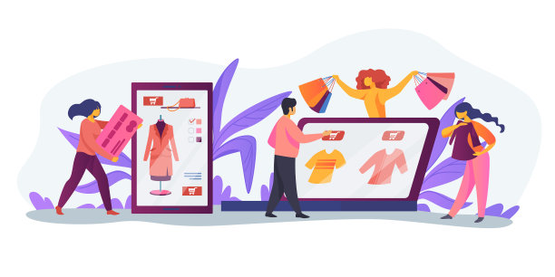 人们在网上购物图片下载