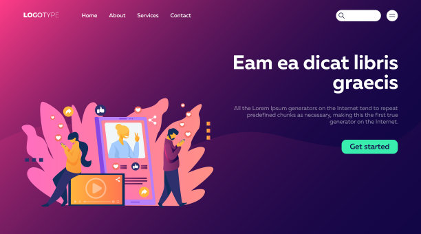 社交媒体人气图片下载