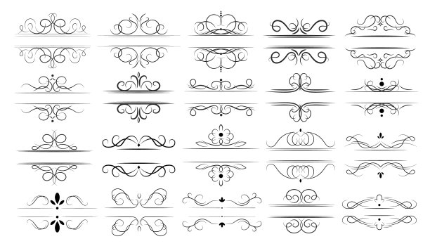书法分割线设置图片下载