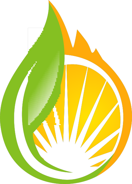 自然橙色太阳标志图标图片下载