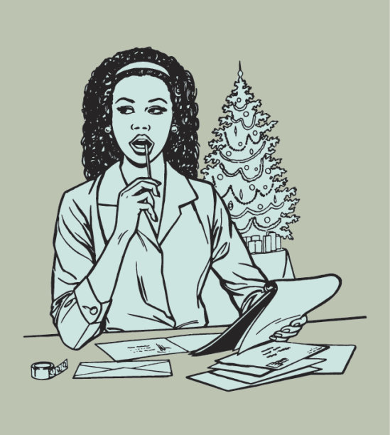 考虑写信的女人图片下载