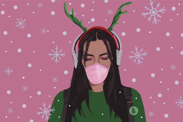 年轻女子在听音乐图片下载