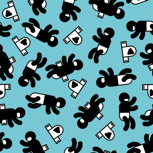 无缝改变尿布模式。宝宝干净又脏的尿布背景。婴儿织物纹理图片下载