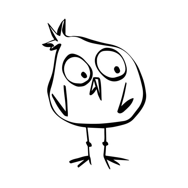 可爱小鸟卡通插画图片下载