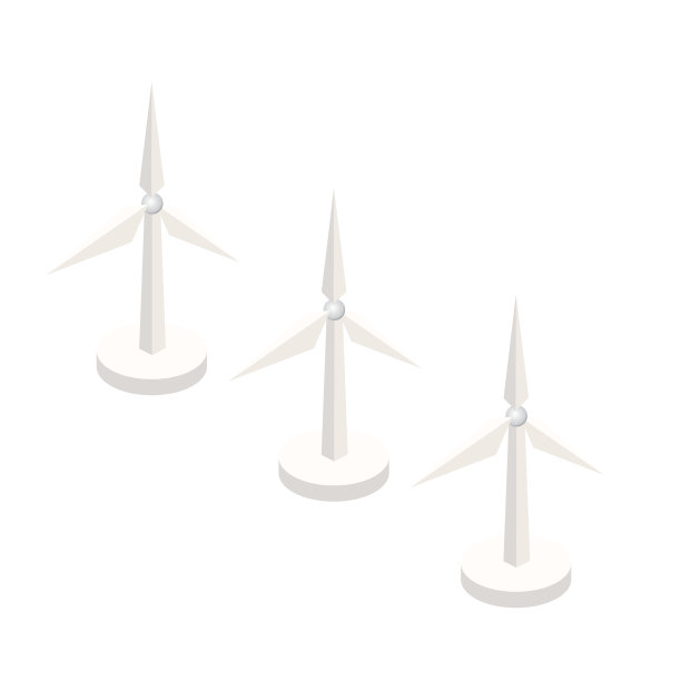 等距单元素-风力涡轮机图片下载