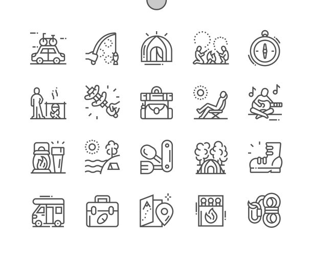 户外露营放松和弹吉他图片下载