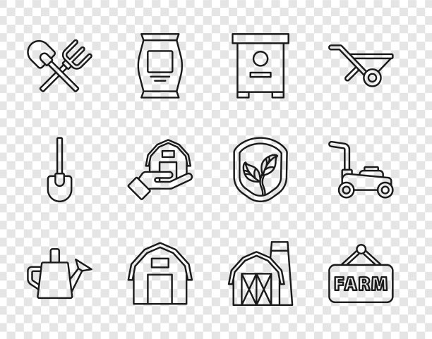 设置线喷壶招牌与文字农场图片下载