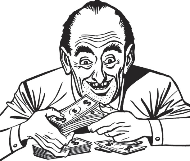 男人看着他的钱图片下载